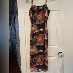 SHEIN Mesh Maxi Dress